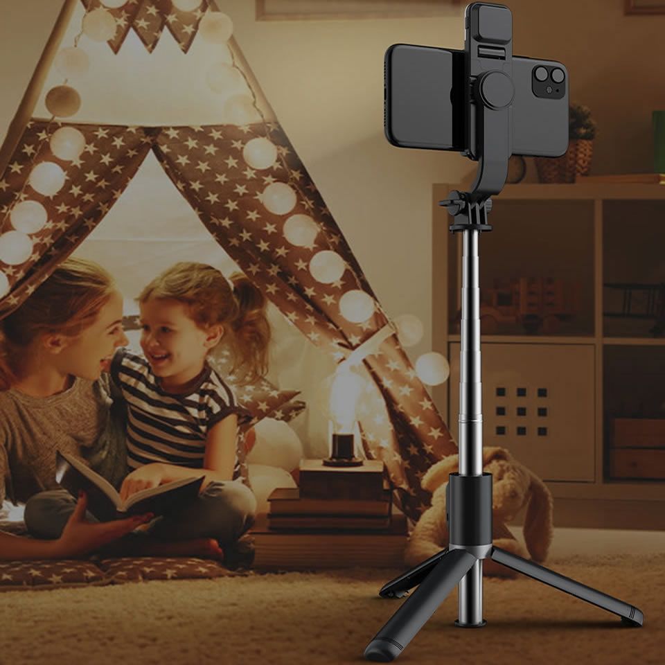 Smartphone LED Selfie Stick mit abnehmbarer Fernbedienung (Universal) | ZITOCASES®