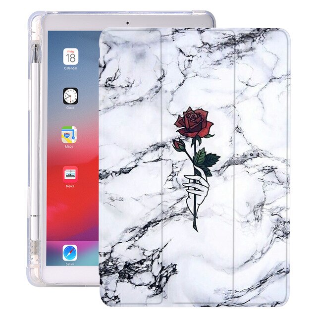 Marmor/Rosen Motiv Kunstleder Hülle/Case für iPad, Mini, Pro, Air | ZITOCASES®