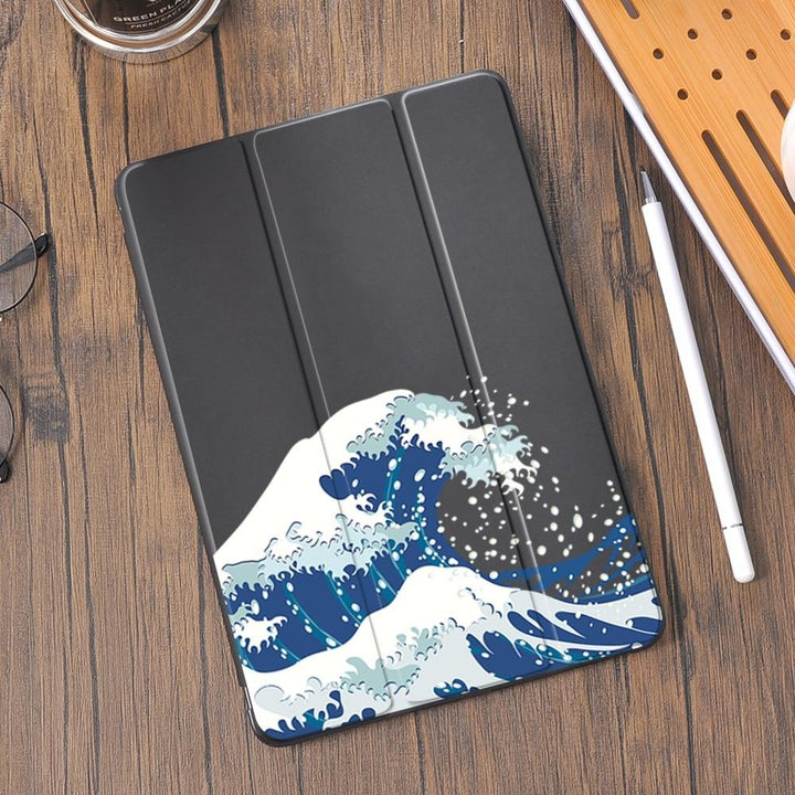 Wellen Motiv Kunstleder Hülle/Case für iPad, Mini, Pro, Air | ZITOCASES®