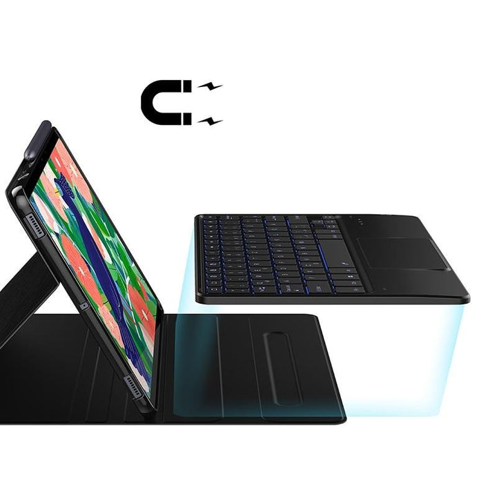 Laptop-Style Hülle/Case inkl. Touchpad & LED Bluetooth Tastatur für Samsung Galaxy Tab S10 Plus, S10 Ultra, S9, S9 Plus, S9 Ultra, S8, S8 Plus, S8 Ultra, S7, S7 Plus, A7, A7 Lite, A8 | ZITOCASES®