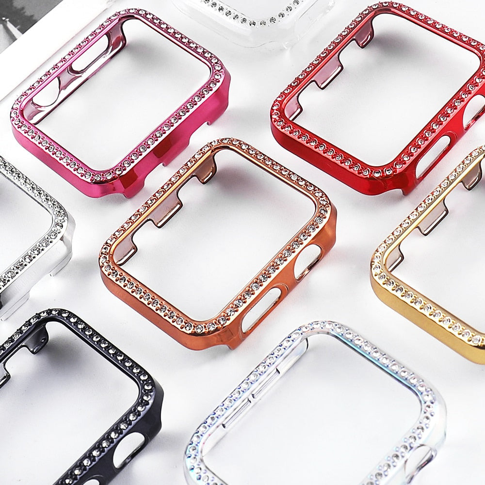 Chrom-Glitzer/Diamant Hülle/Case für Apple Watch Series 10, 9, 8, 7, 6, 5, 4, 3, 2 ,1, SE, Ultra | ZITOCASES®