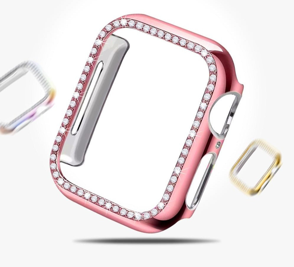 Chrom-Glitzer/Diamant Hülle/Case für Apple Watch Series 10, 9, 8, 7, 6, 5, 4, 3, 2 ,1, SE, Ultra | ZITOCASES®