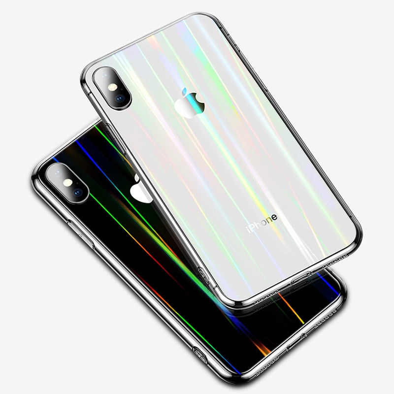 Transparente Mehrfarben-Hochglanz-Spiegel-Effekt Hülle/Case für iPhone 16, 16 Plus, 16 Pro, 16 Pro Max, 15, 15 Plus, 15 Pro, 15 Pro Max,14, 14 Plus, 14 Pro, 14 Pro Max, 13, 13 Pro, 13 Pro Max, 13 Mini, 12, 12 Pro, 12 Pro Max, 12 Mini, SE, 11, 11 Pro | ZITOCASES®