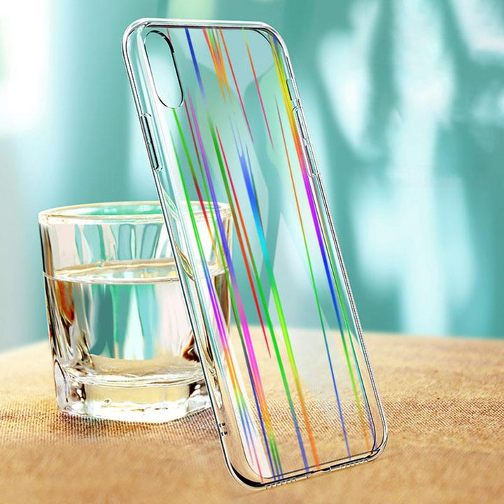 Transparente Mehrfarben-Hochglanz-Spiegel-Effekt Hülle/Case für iPhone 16, 16 Plus, 16 Pro, 16 Pro Max, 15, 15 Plus, 15 Pro, 15 Pro Max,14, 14 Plus, 14 Pro, 14 Pro Max, 13, 13 Pro, 13 Pro Max, 13 Mini, 12, 12 Pro, 12 Pro Max, 12 Mini, SE, 11, 11 Pro | ZITOCASES®