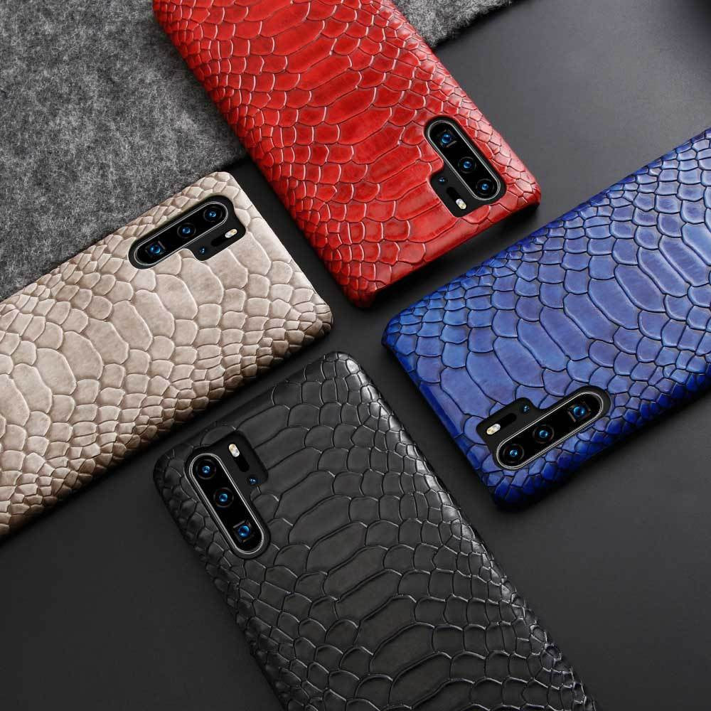 Schlangen-Leder Optik Hülle/Case verschiedene Farben für Huawei Nova-Serie | ZITOCASES®